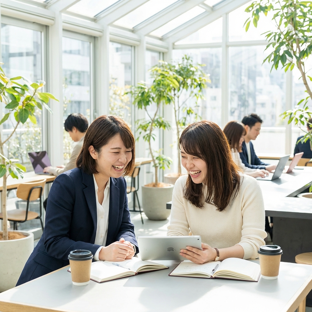 女性同士のミーティング